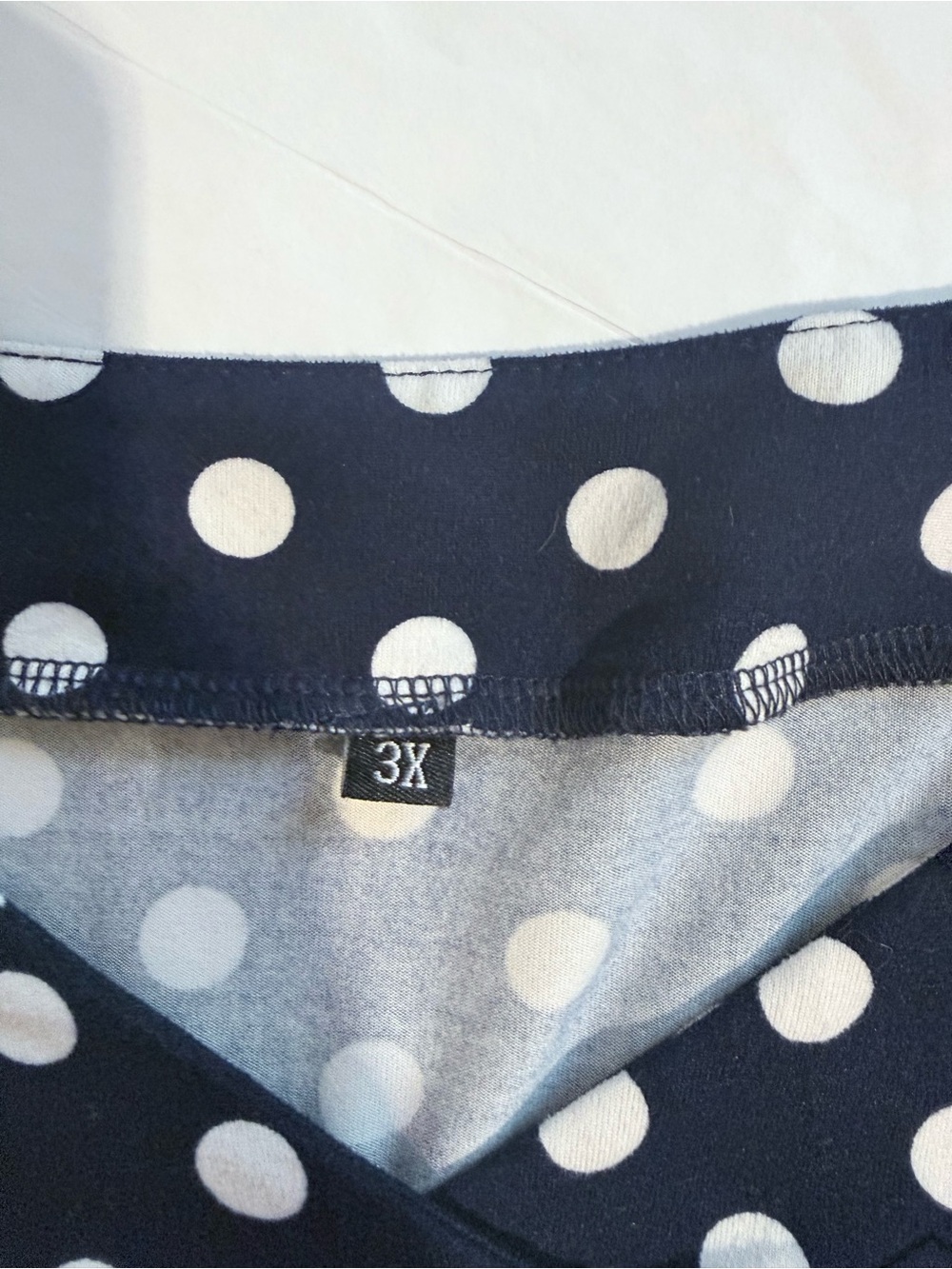 SHEIN Navy and White Polka Dot Skort